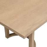Christopher Knight Home Evat 95 Inch Dining Table for 6-8 People, Modern Kitchen Table with U-Shaped Legs, Large Wooden Rectangular Farmhouse Dinner Furniture for Dining Room, Home Office,Natural Ash Christopher Knight Home