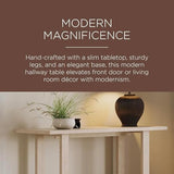 Maven Lane Hera Rustic Rectangular Accent Console Table for Small Spaces and Front Door Entrance Hallway in Weathered Grey Finish Maven Lane