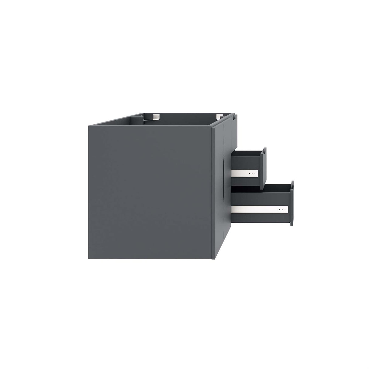 Modway Vitality 35.5" MDF and Particleboard Bathroom Vanity Cabinet in Gray Modway