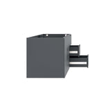 Modway Vitality 35.5" MDF and Particleboard Bathroom Vanity Cabinet in Gray Modway