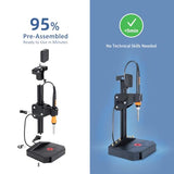 Vertical Heat Set Insert Tool Pressing Machine with 90W Soldering Iron, Heat Set Tips M2-M8, 30PCS Brass Nuts Threaded Inserts for 3D Printed Part Mintion
