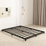 YUSENHEEI 4 Inch Full Size Bed Frame, Heavy Duty Metal Platform Low Bed Frame Full, No Box Spring Needed, Noise Free, Easy Assembly, Black YUSENHEEI