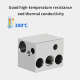 LANKEGU Hotend Heating Block Kit for Neptune 4, 3D Printer Accessories Hotend Heat Block Kit with 5PCS Silicone Socks and 5 PCS Nozzles Only for Elegoo Neptune 4, Neptune 4 Pro LANKEGU