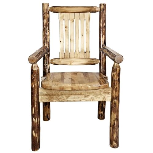 Montana Woodworks Log Furniture - Captain Chair - Glacier Country Collection Montana Woodworks