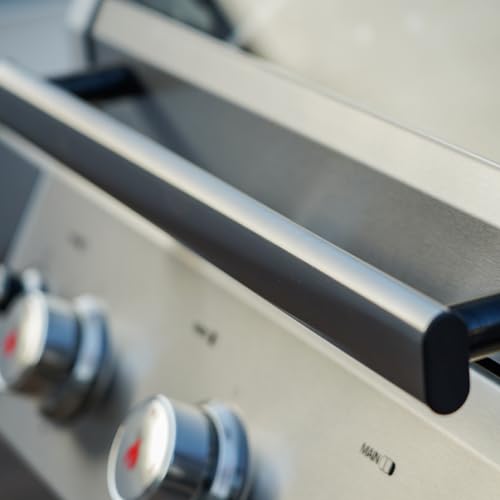 Monument Grills Outdoor Barbecue Stainless Steel 3 Burner Propane Gas Grill, 48,000 BTU Patio Garden Grill with Side Burner and Knob Controls, Mesa305 with BBQ Cover Monument Grills