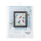 Cosmo No. 522403 Embroidery Kit, Shimmering Japanese Seasons (Summer Cooling), Finished Size: Approx. 6.5 x 5.5 inches (16.5 x 14 cm)