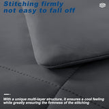 bedsmile Cooling Comforter Queen Size, Double-Sided Cold Tech Fabric Quilted Bed Comforters Cooling Blanket for Hot Sleepers, Breathable Lightweight Summer Bedding, All-Season Ice Blanket, Dark Gray bedsmile