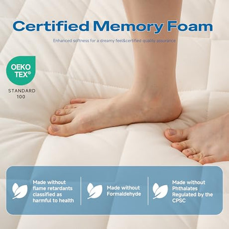 Aircliff Japanese Floor Mattress, Roll Up Tatami Mat, Sleeping Pad, Shikibuton, High Density Foam Floor Bed Futon Mattress for Sleeping, Dormitory, Guest Bed, Designed in Japan(Twin) Aircliff