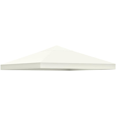 10'x10' Canopy Replacement Top Cover, Gazebo Replacement Canopy Top Cover, Pop Up Tent Top with Air Vent for Outdoor Garden Patio Yard Canopy-Beige