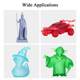 ELEGOO Water Washable 3D Printer Resin, Rapid Resin 405nm LCD UV-Curing Standard Photopolymer Resin for LCD 3D Printer Grey 1000G ELEGOO