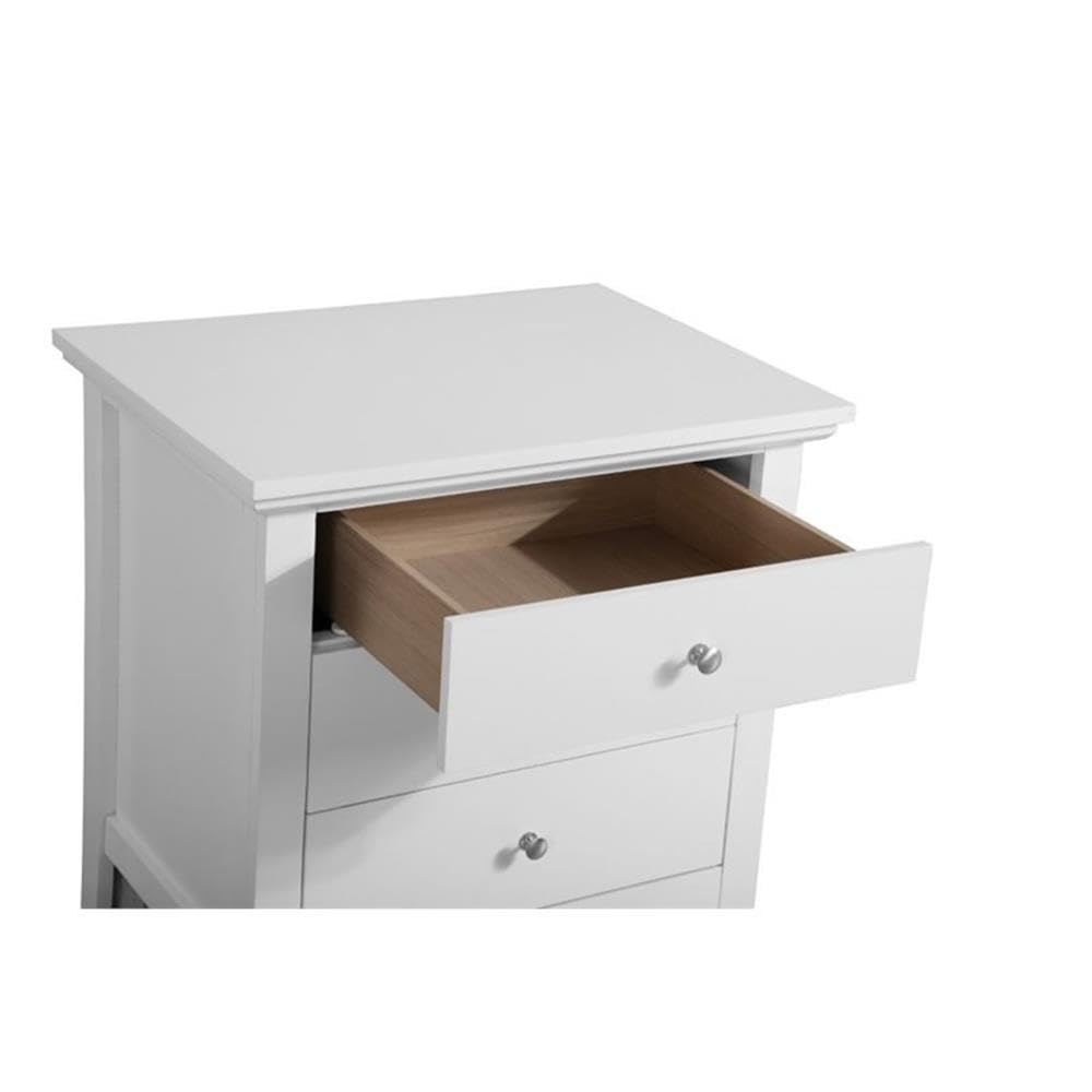 Glory Furniture Hammond 3 Drawer Nightstand in White Glory Furniture