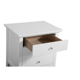 Glory Furniture Hammond 3 Drawer Nightstand in White Glory Furniture