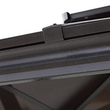 Outsunny 9' x 5' Grill Gazebo, Hardtop BBQ Gazebo Canopy with 2-Tier Polycarbonate Roof, Shelves Serving Tables and Hooks, for Backyard Patio Lawn Outsunny