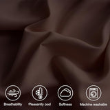 MCO Bedding Twin Bed Sheets Set - Soft Bed Sheets - Cooling Breathable Bedding Set with 16" Deep Pocket (3 Pieces, Twin, Chocolate Brown) MCO