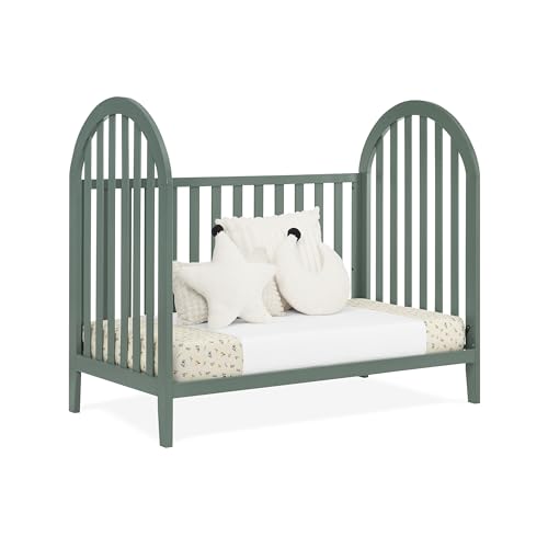 Delta Children Milano 4-in-1 Convertible Crib - Greenguard Gold Certified, Grassy Glen Delta Children