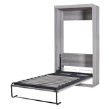 Harper & Bright Designs Twin Size Murphy Bed Frame, Modern Wall Bed Can Be Folded into a Cabinet, Twin Murphy Bed Frame for Bedroom, Living Room or Home Office (Twin, Gray) Harper & Bright Designs