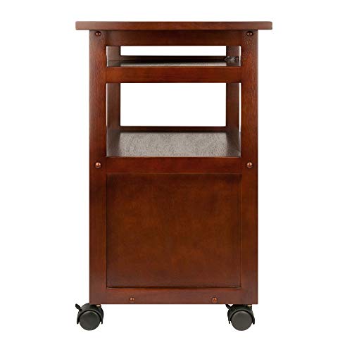 Winsome Piper Home Office, Walnut, 24.02"W x 29.65"H x 17.32"D Winsome