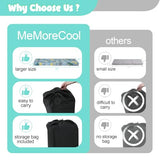 MeMoreCool Foldable Floor Mattress for Kids, Glow Dinosaur Trifold Mat, Kids Folding Mattress Portable Futon, Blue MeMoreCool