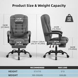 Office Chair, Big and Tall Ergonomic Gaming Chair for Adults, Comfy Reclining Computer Chair with Footrest, Adjustable Swivel Desk Chair, Executive Gamer Chair, Comfortable Silla Gamer for Home & Game SITMOD