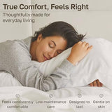 California Design Den Queen Sheet Set - Luxury 600 Thread Count Sateen, 100% Cotton Deep Pocket Queen Sheets with All Around Elastic, Snug Fit, Hotel Quality Bedding Set - White