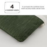 Bedsure Queen Comforter Set - Dark Green Soft Bedding for All Seasons, Cationic Dyed Bed Set, 3 Pieces, 1 Queen Size Comforter (90"x90") and 2 Pillow Shams (20"x26"+2") Bedsure