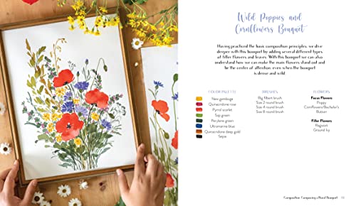 Wildflower Watercolor: The Beginner’s Guide to Painting Beautiful Florals WoodArtSupply