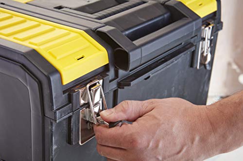 STANLEY 3 in 1 Rolling Work Centre Toolbox with Pull Handle, Detachable Toolbox with Portable Tote Tray, 1-70-326 STANLEY