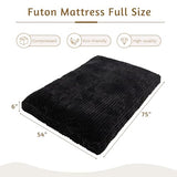 YOSHOOT 6 Inches Futon Mattress Full Size, Thick Futons Sofa Bed Couch, Floor Mattress for Adults, Shredded Foam Filling(Frame Not Included), Medium Firm YOSHOOT