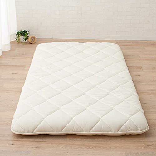 EMOOR Japanese Futon Mattress CLASSE Queen Made in Japan White, Foldable Floor Sleeping Bed Tatami Mat EMOOR