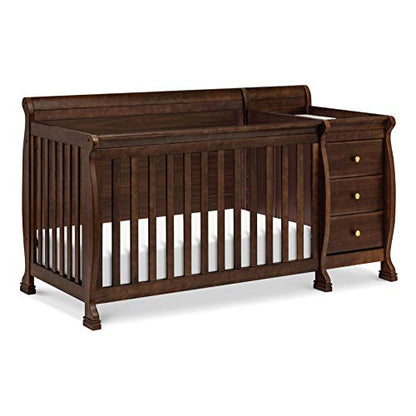 DaVinci Kalani 4-in-1 Convertible Crib and Changer Combo in Espresso