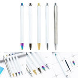 PLCPDM 6Pcs Retractable Ballpoint Pen for Heat Transfer, Sublimation Pen Blank, Heat Transfer Ballpoint Pen, 1 Count (Pack of 1) PLCPDM