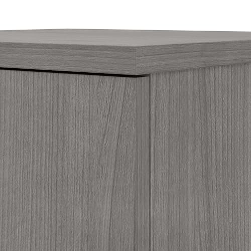 Bush Business Furniture Universal Tall Storage Cabinet with Doors and Shelves, Platinum Gray