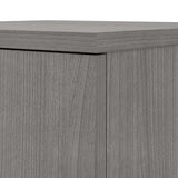 Bush Business Furniture Universal Tall Storage Cabinet with Doors and Shelves, Platinum Gray Bush Business Furniture