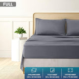 Utopia Bedding Full Size 4 Piece Sheet Set - Brushed Microfiber - Soft Bed Sheets for Full Size Bed - Includes 1 Fitted, 1 Flat, & 2 Pillow Cases - Deep Pocket (Grey) Utopia Bedding