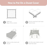 Intelligent Design Kids Full Duvet Cover Set for Girls, Tufted Chenille Floral Duvet Set Queen, Lightweight Polka Dot Reversible Bedding Cover, Gracie, Full/Queen White/Purple 4 Piece Intelligent Design