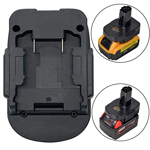 USB Battery Adapter for Craftsman C3 19.2V Cordless Tools, Converter for Dewalt 20V MAX and for Milwaukee M18 18V Lithium Battery to Craftsman 19.2 Volt Lithium Ion Battery Adaptor, w/ 5V 2A USB Port QINIZX
