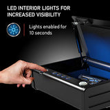 SentrySafe Biometric Gun Safe for Handgun or Pistol, Fingerprint Safe with Interior Light, 1 Handgun Capacity, Firearm Storage with Bolt Down Kit, QAP1BLX SentrySafe