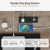 RALGEND 58" Farmhouse Executive Desk, Farmhouse Computer Desk with Drawers & File Cabinet, Wooden Home Office Desk with Power Outlet & LED Light, Workspace for Study Writing, Greige RALGEND