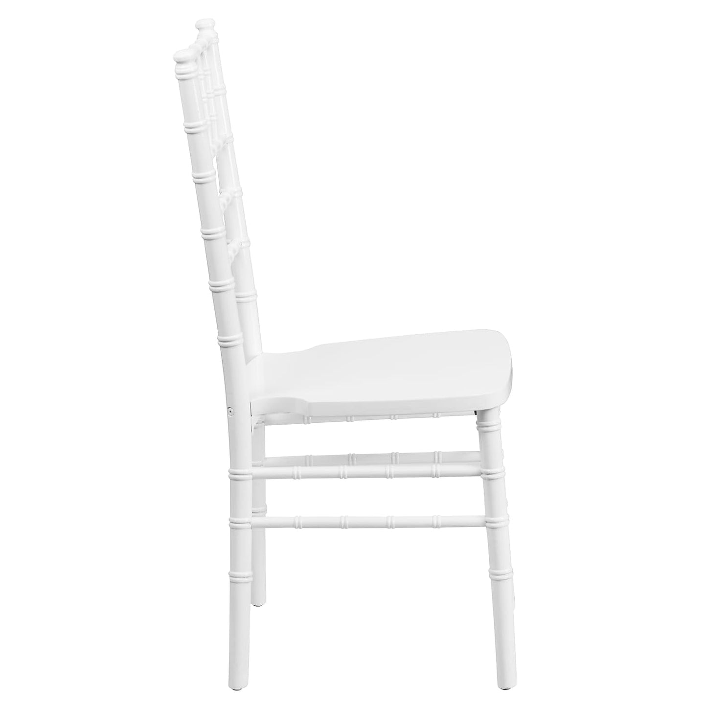 Flash Furniture HERCULES Series White Wood Chiavari Chair - WoodArtSupply