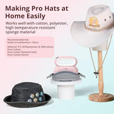 HTVRONT Hat Press Machine - Hat Press Heat Machine for Caps/Hats/Pillows Intuitive Display Screen- Flexible Temperature & Countdown Setting- Fast & Even Heat Portable Pink Heat Press HTVRONT