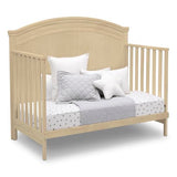 Simmons Kids SlumberTime Emma 4-in-1 Convertible Baby Crib N More - Greenguard Gold Certified, Natural Sandstone
