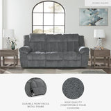 Signature Design by Ashley Tip-Off Modern Wall Hugger Power Reclining Sofa with Adjustable Headrest and USB Ports, Gray Signature Design by Ashley