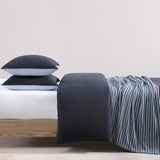 Tommy Hilfiger - Queen Comforter Set, Soft & Breathable Micro Piqué Cotton Bedding, Medium Weight Feel for Year Round Comfort, 3 Piece Bed Set with Matching Pillowcases (Navy) Tommy Hilfiger