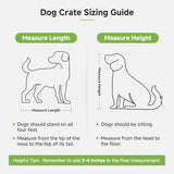 Real Relax 71” Large Dog Crate Furniture for 1 or 2 Dogs with Sliding Door, Heavy Duty Dog Kennel Furniture for Small/Medium Dogs with 4 Bowls, Dog Cage with Steel Frame, White Real Relax