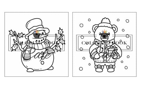 Cozy Christmas: Cute and Cozy Coloring Book for Adults & Teens Featuring Easy and Bold Christmas Designs WoodArtSupply