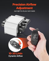 VEVOR Air Assist, Adjustable 30 L/min Airflow, Air Assist Pump Kit for Laser Cutter and Engraver, Clear Smoke and Dust, Reduce Surface Temperature, Shield Laser Lens, for Laser Engraving Wood Meta VEVOR