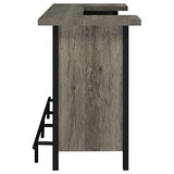 Coaster Furniture Bar Unit Grey Driftwood Black 182105 Coaster Home Furnishings