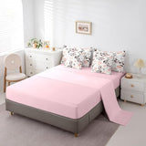 Erosebridal Western Cowgirl Twin Bedding Set for Girls,Pink Floral Milk Cow Print Comforter Set 7 Piece,Cowgirl Boot Hat Bed Set Farmhouse Flower Bed in a Bag with Fitted+Flat Sheet,Pillowcases Erosebridal