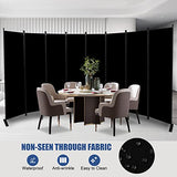 Room Divider and Folding Privacy Screens， 8 Panel Wide Room Divider Wall Screen for Room Separtition, Partition Room Dividers Fabric Panel Wall Dividers Freestanding for Office, Bedroom, Studio Dorm HOMSCREENER
