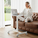Adjustable Height Standing Desk on Wheels, Portable Rolling Desk and Laptop Stand, Walking Pad Desk | Rolling Standing Table for Home Office, Small Computer Workstation Simple Deluxe